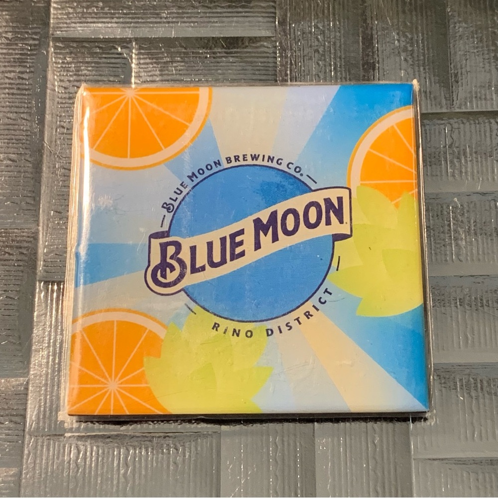 Blue Moon Brewing Company Beer Alcohol Fridge Magnet Denver RINO District NEW